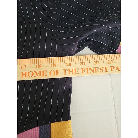 Laurie Felt Single Button Blazer Womens Size 10 Colorful Striped Office Business - Picture 7 of 8